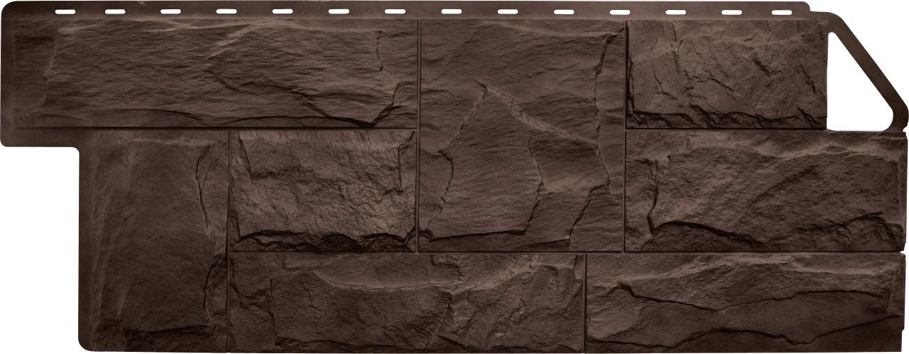 Фасадная панель Гранит ЭКО Коричневый