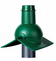 Коньковый элемент Pipe-Cone фановый Зеленый (RAL 6005)